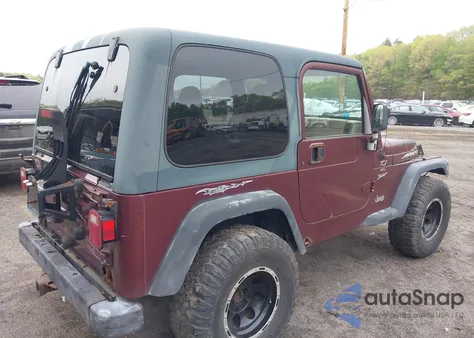 2001 Jeep Wrangler Sport из США, поврежденный, VIN 1J4FA49S31P301237